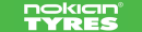 Nokian Tyres Logo - White on Green