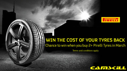 Pirelli Win the Cost of Your Tyres Back Promotion