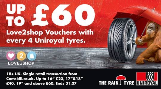 Uniroyal Tyres - Love2shop Voucher Promotion Offer