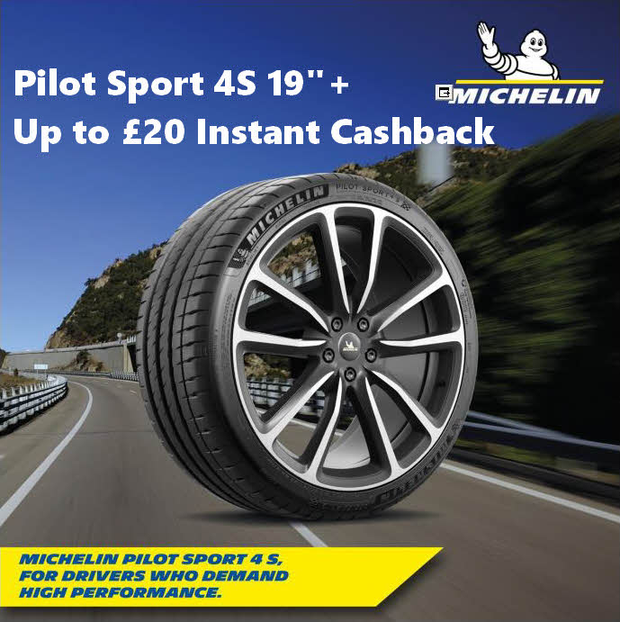 Michelin Tyres - Pilot Sport 4S - Instant Cashback Promotion May/June 2025