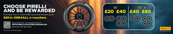Pirelli Tyres - One4all Voucher Promotion - October-November 2026
