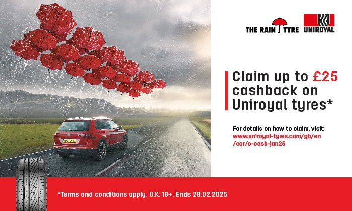 Uniroyal Tyres - Cashback Promotion January/February 2025
