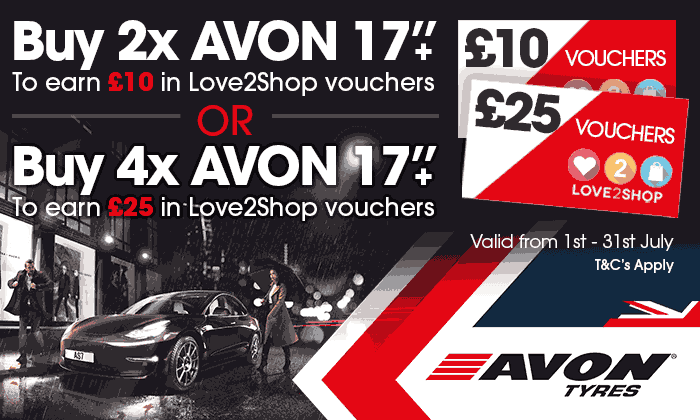 Avon Tyres - Love2Shop Voucher Promotion July 2021