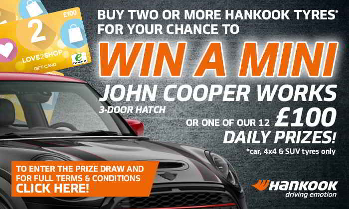 Hankook Tyres - Love2Shop eGift Card Promotion Oct/Nov 2021