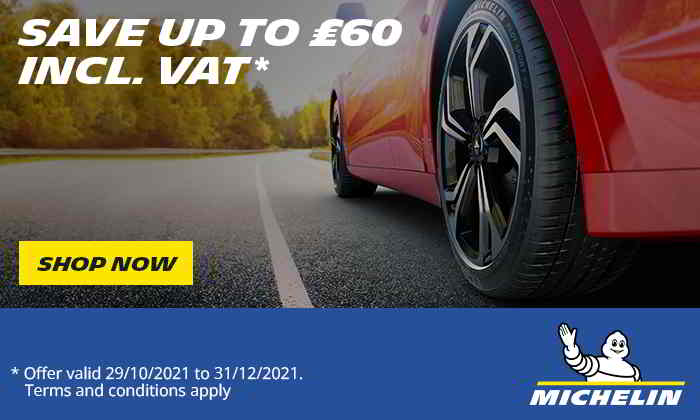 Michelin Tyres - Instant Cashback Promotion Nov 2021