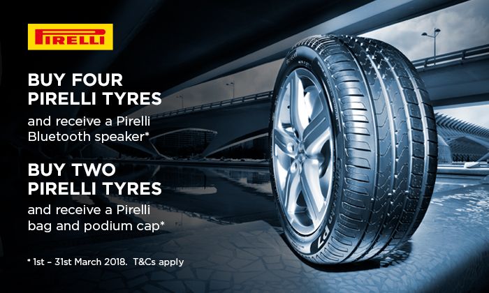 Pirelli Tyres - Bag, Podium Cap, and Speaker Promotion