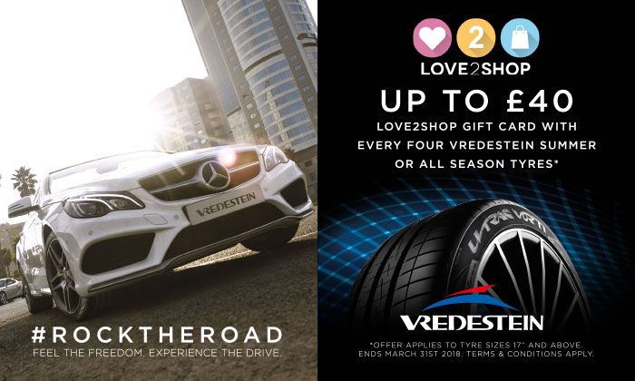 Vredestein Tyres - Love2shop Voucher Promotion Offer