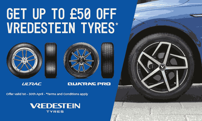 Vredestein Tyres - Instant Cashback Promotion April 2021
